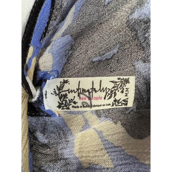 Intimately Free People Tank Dress Gauzy Boho Shark Hi Lo Hem Festival Resort M - Picture 10 of 12